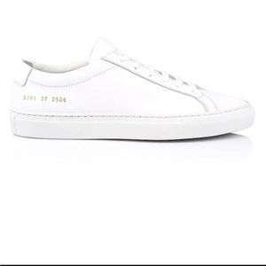 Women’s Original Achilles Leather Low-Top Sneakers, White, Size 40 (10)